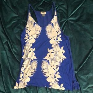 Royal blue Razor back tee